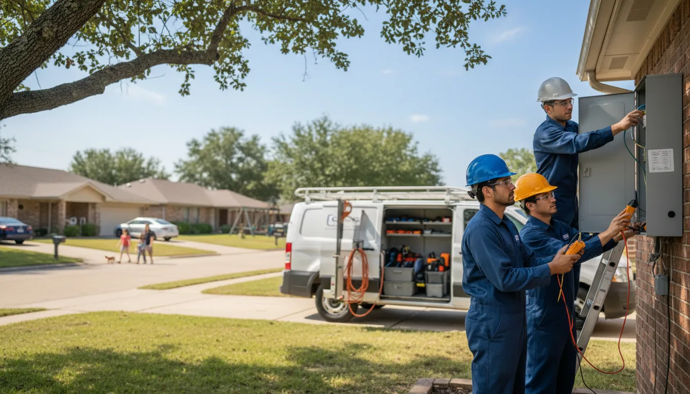 Certified electrician providing emergency electrical services in Hamburg, IL